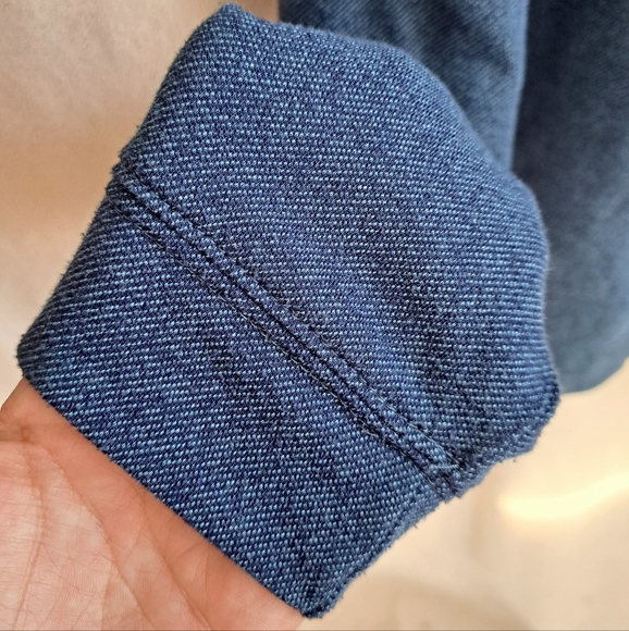 Men's Haggar Clothing Blue Pullover Quarter Zipper Sweater - Picture 5 of 8